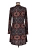 Ariella Paisley Brown Burgundy Casual Dress Size M - photo 2