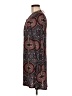 Ariella Paisley Brown Burgundy Casual Dress Size M - photo 5