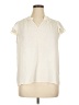 Nine West 100% Polyester Ivory Short Sleeve Blouse Size XL - photo 1