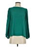 Ann Taylor LOFT 100% Polyester Green Long Sleeve Blouse Size XXS - photo 1