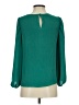Ann Taylor LOFT 100% Polyester Green Long Sleeve Blouse Size XXS - photo 2