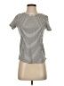 Marled Stripes Ivory Short Sleeve Turtleneck Size XS - photo 1