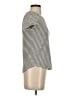 Marled Stripes Ivory Short Sleeve Turtleneck Size XS - photo 4