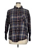 BKE 100% Cotton Plaid Blue Long Sleeve Button-Down Shirt Size XL - photo 1