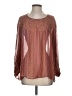 Love Sam Brown Long Sleeve Blouse Size S - photo 1
