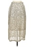 CeCe Metallic Silver Gold Formal Skirt Size XS - photo 2