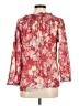 Paige Floral Red 3/4 Sleeve Blouse Size M - photo 2