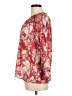 Paige Floral Red 3/4 Sleeve Blouse Size M - photo 5