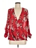 Kut from the Kloth 100% Polyester Red 3/4 Sleeve Blouse Size M - photo 1