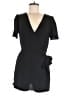 Monteau 100% Polyester Solid Black Romper Size M - photo 1