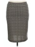 Veronica M. Chevron-herringbone Gray Formal Skirt Size L - photo 1