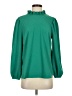 J.Crew 100% Polyester Green Long Sleeve Blouse Size S - photo 1