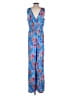 Lascana 100% Viscose Tropical Blue Jumpsuit Size EU 40 / US 10 - photo 2