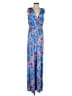 Lascana 100% Viscose Tropical Blue Jumpsuit Size EU 40 / US 10 - photo 1