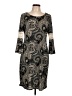 Tacera Paisley Gray Casual Dress Size L - photo 1