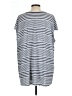 Max Studio Stripes Silver Blue Short Sleeve Blouse Size L (estimated) - photo 2