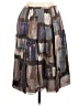 Magaschoni 100% Silk Graphic Brown Silk Skirt Size 6 (estimated) - photo 1