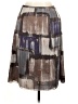 Magaschoni 100% Silk Graphic Brown Silk Skirt Size 6 (estimated) - photo 2