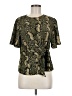 H&M 100% Rayon Green Short Sleeve Blouse Size 6 - photo 1