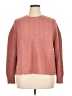 Express Chevron-herringbone Solid Orange Pink Pullover Sweater Size XL - photo 1