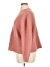 Express Chevron-herringbone Solid Orange Pink Pullover Sweater Size XL - photo 5