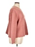 Express Chevron-herringbone Solid Orange Pink Pullover Sweater Size XL - photo 4