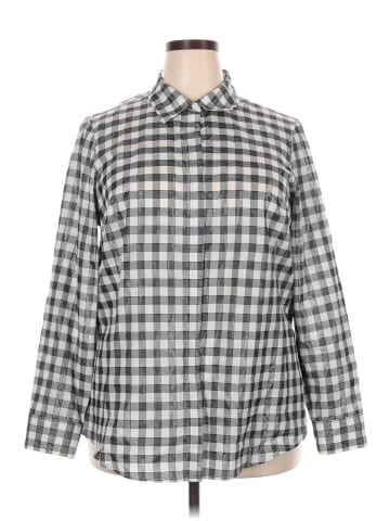 Liz Claiborne Long Sleeve Button-Down Shirt (view 1)