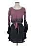 Chaser Color Block Gray Casual Dress Size S - photo 1
