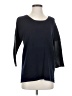La Fee Verte Black Blue 3/4 Sleeve Top Size S - photo 1