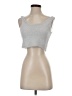 If It Were Me Silver Sleeveless Top Size S - photo 1