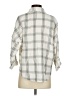 Blu Pepper 100% Cotton Plaid Ivory 3/4 Sleeve Button-Down Shirt Size S - photo 2