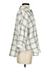 Blu Pepper 100% Cotton Plaid Ivory 3/4 Sleeve Button-Down Shirt Size S - photo 4