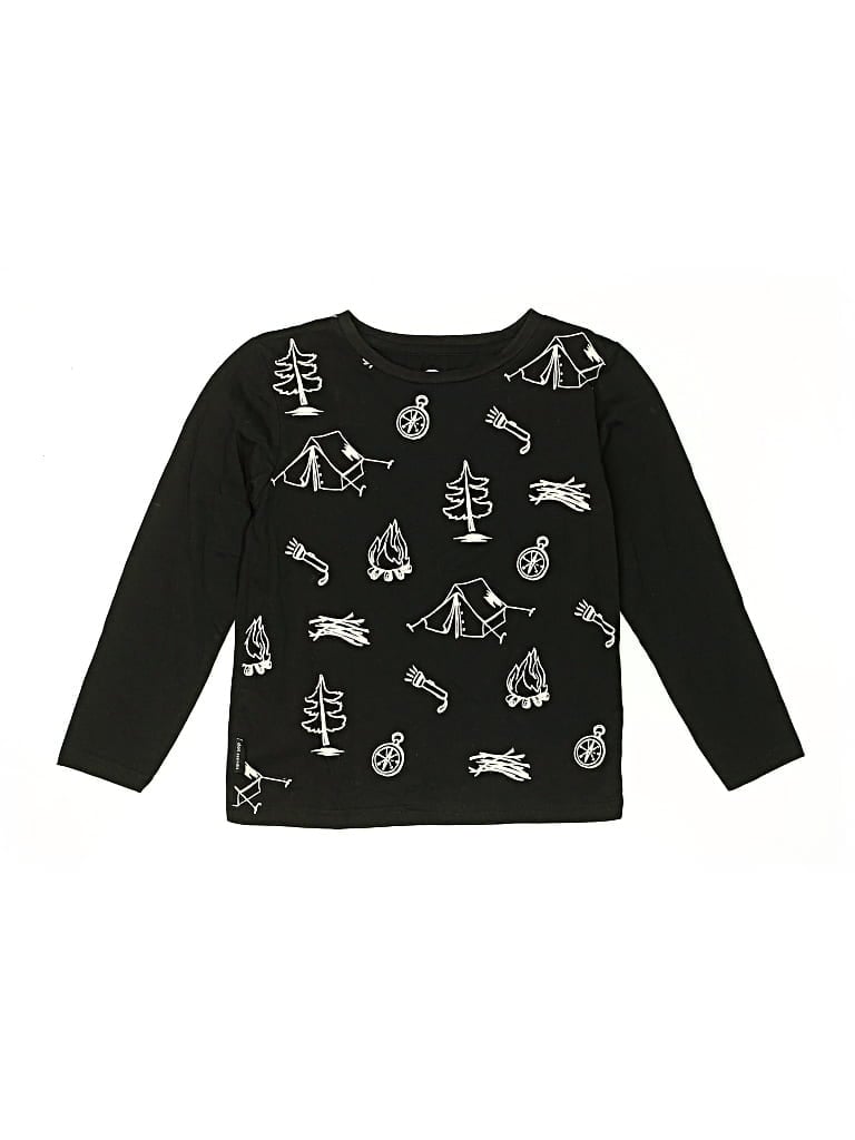 Pre-owned Assorted Brands Kids' Long Sleeve T-shirt In Black
