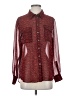 TWO by Vince Camuto 100% Polyester Polka Dots Red Long Sleeve Blouse Size S - photo 1