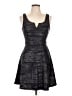 Trixxi Metallic Black Cocktail Dress Size L - photo 1