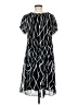 Sunny Leigh 100% Polyester Graphic Black Casual Dress Size M - photo 2
