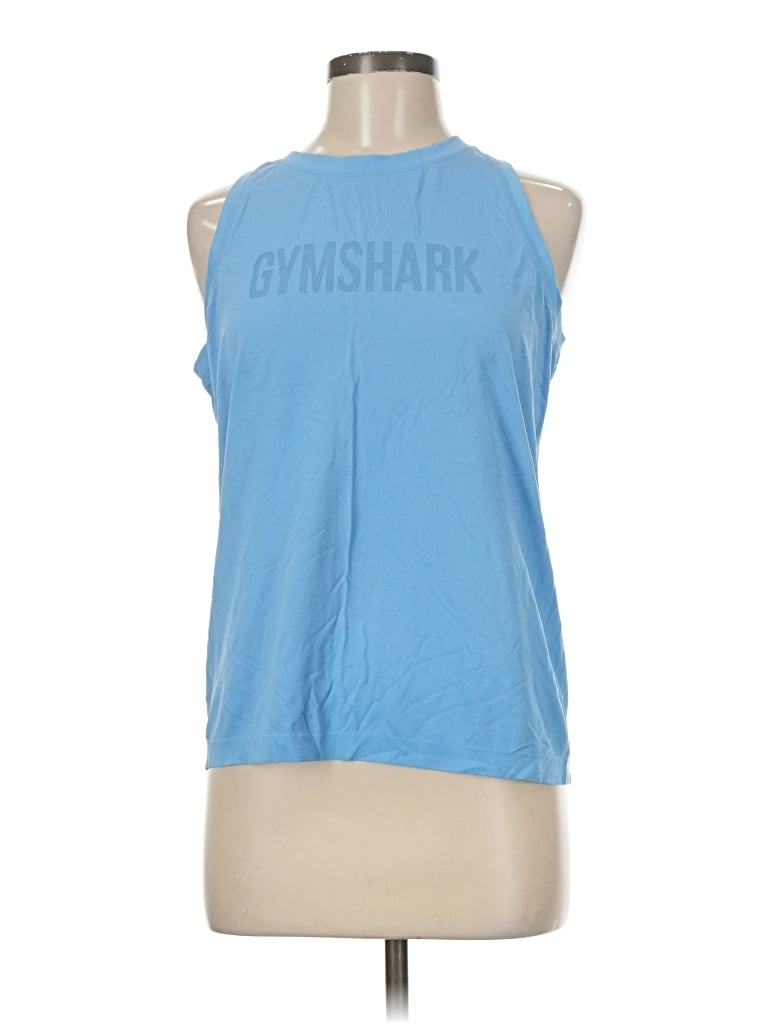 Pre-owned Gymshark Sleeveless T-shirt In Blue