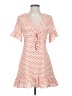 Polly 100% Polyester Polka Dots Orange Casual Dress Size 4 - photo 1
