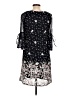LINE 100% Polyester Stars Black Blue Casual Dress Size M (petite) - photo 2