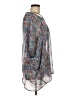 Love Tree 100% Polyester Blue 3/4 Sleeve Blouse Size M - photo 4