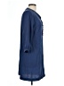 Buttons 100% Polyester Blue Casual Dress Size L - photo 4