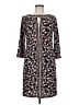 Wisp Print Black Casual Dress Size 6 - photo 1