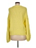 All in Favor 100% Acrylic Yellow Pullover Sweater Size M - photo 2