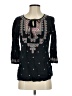 Vanessa Virginia Black 3/4 Sleeve Blouse Size S (estimated) - photo 1