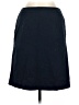 Talbots Solid Black Casual Skirt Size 6 - photo 2