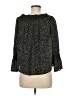 Allison Joy 100% Polyester Black 3/4 Sleeve Blouse Size M - photo 2