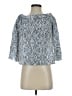 Matison Stone Blue 3/4 Sleeve Blouse Size S - photo 1