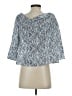 Matison Stone Blue 3/4 Sleeve Blouse Size S - photo 2