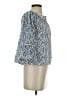 Matison Stone Blue 3/4 Sleeve Blouse Size S - photo 4