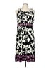 Apt. 9 Print Black Casual Dress Size L - photo 1